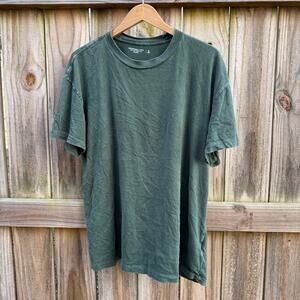 Abercrombie &amp; Fitch Soft Essentials Tee Olive Green Relaxed XL